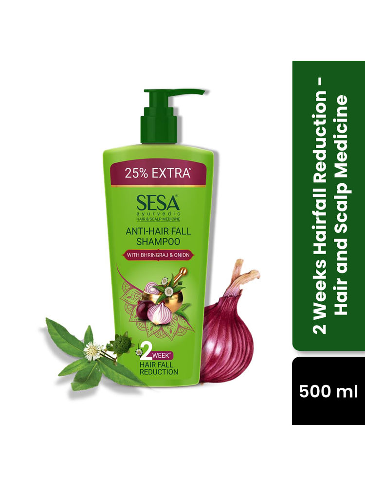 SESA Ayurvedic Anti Hairfall Shampoo Helps Reduces Hairfall With 6 Ayurvedic Herbs - 500ml-image-44