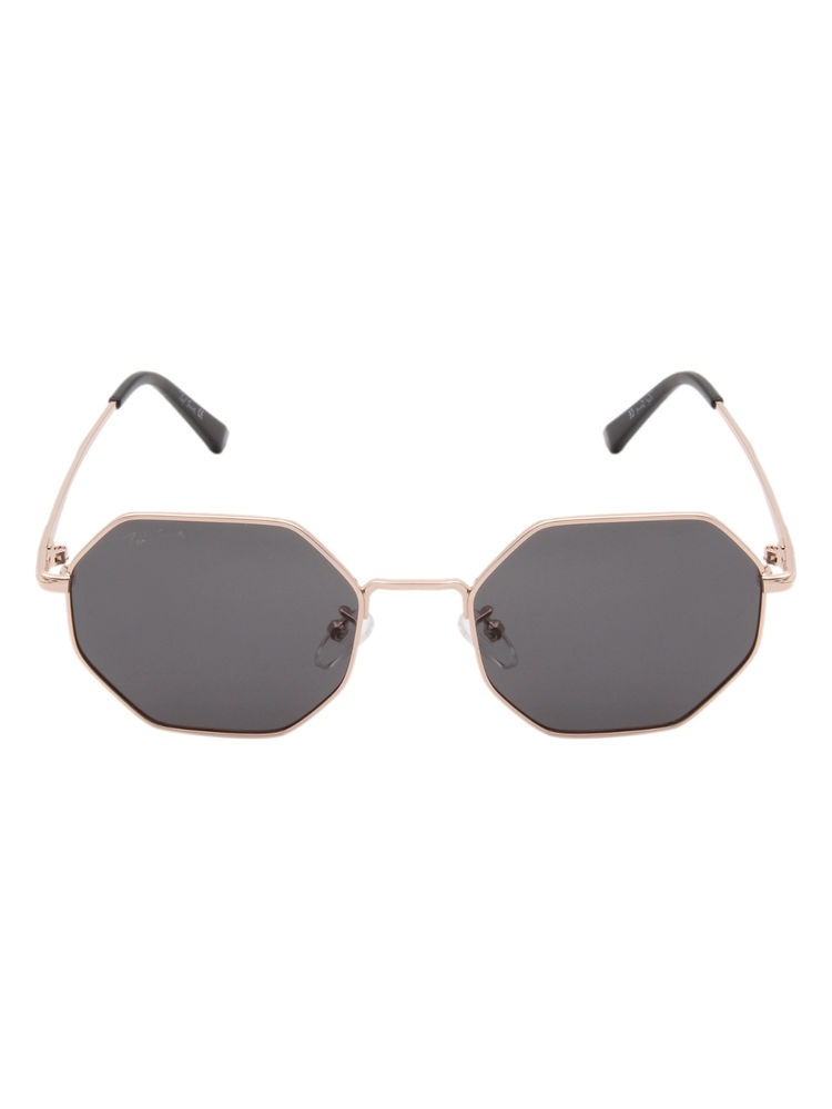 TED SMITH Hexagonal Sunglasses in Gold Frame Octave for Men & Women-picture-13