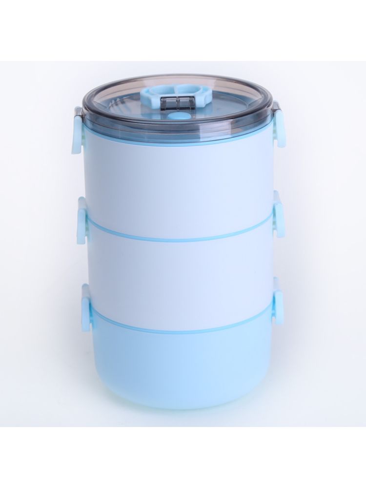 Kuber Industries Insulated Lunch Box With 3 Compartments3000 MLBlue-image-11