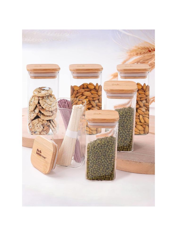 the better HOME TBH Rectangle Borosilicate Jar-Pack of 6-image-4