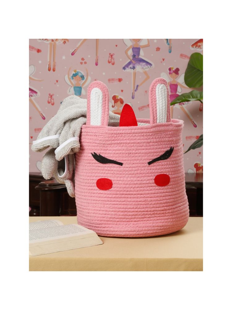 HOSTA HOMES Pure Cotton Cartoon Character Foldable Laundry Bag-image-4