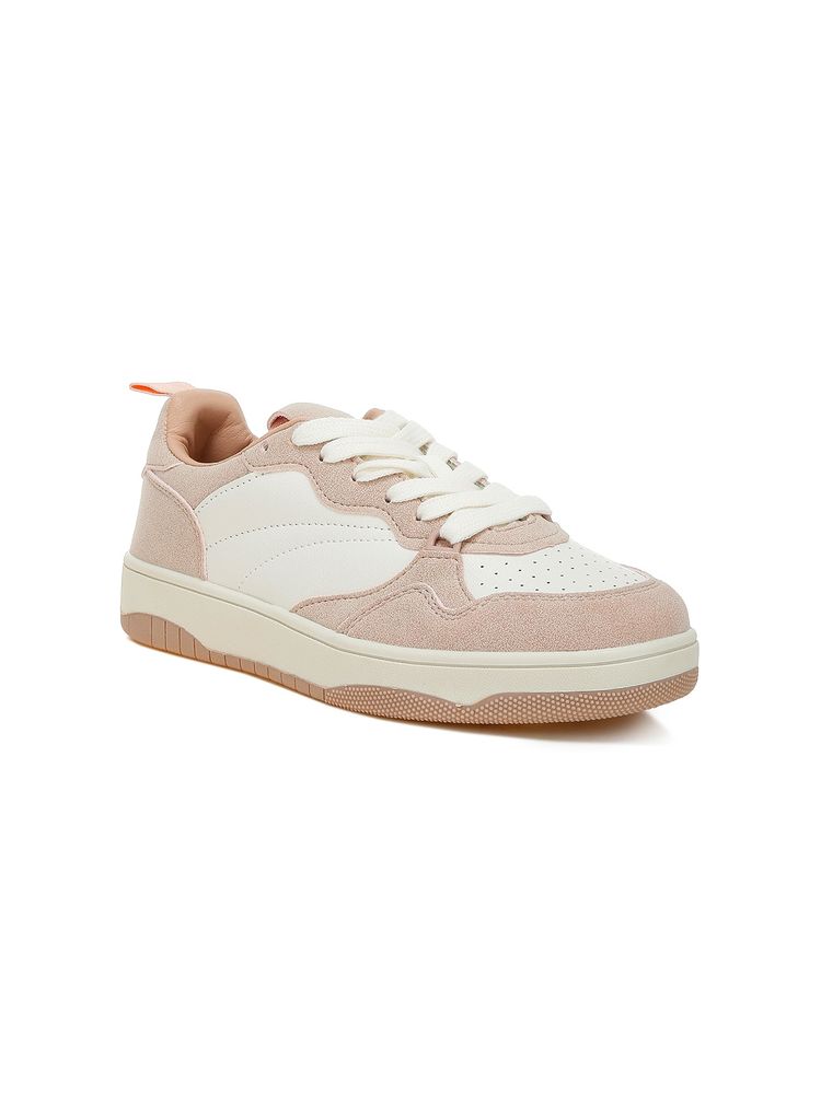 London Rag Faux Leather Casual Pink Sneakers-image-16