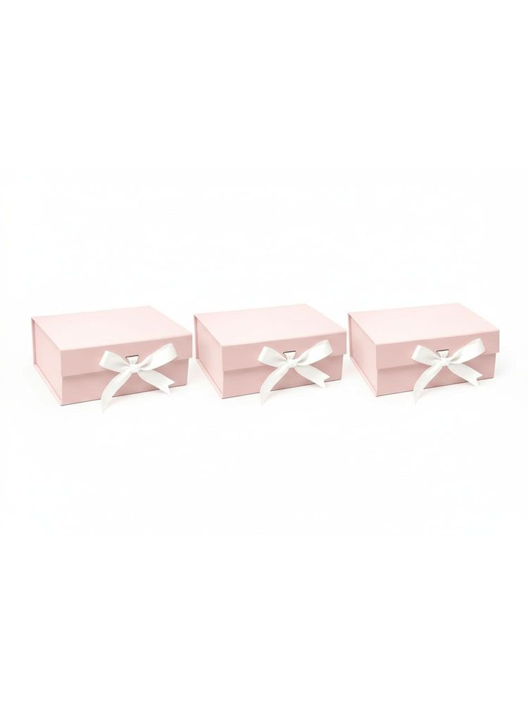 Awestuffs Pink Elegant Folding Gift Boxes with Ribbon-picture-36
