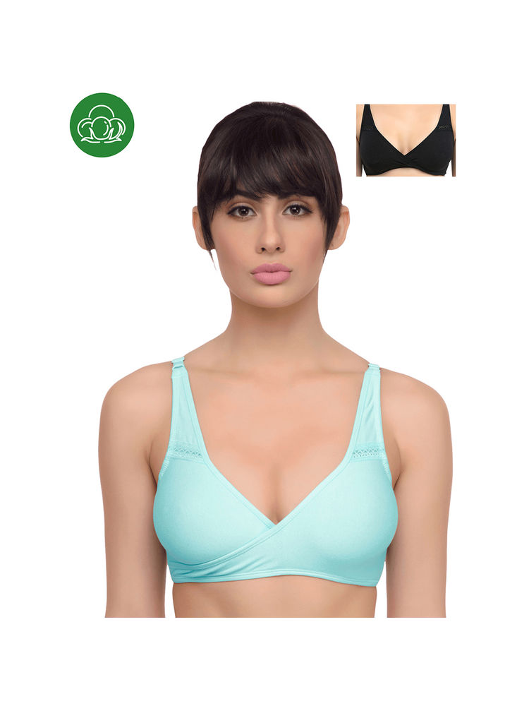 Inner Sense Organic Antimicrobial Sleeping/Feeding Bra Pack Of 2 - Multi-Color-picture-31