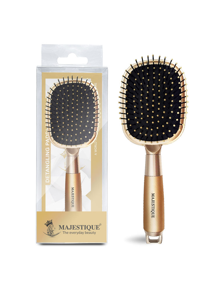 Majestique Golden Paddle Hair Brush Refresh and Extend - Paddle Detangler for All Hair Types-picture-37