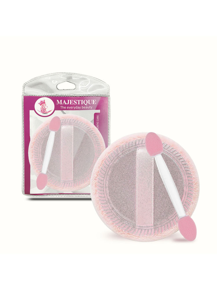 Majestique Makeup Foundation Sponge, Cushion Powder Puff For Applying Makeup- Color May Vary