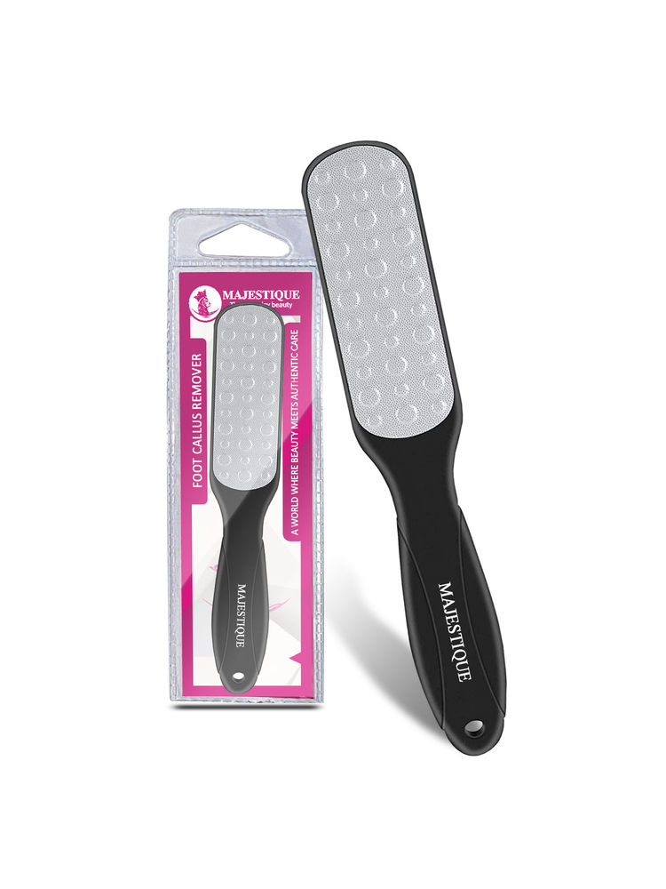 Majestique Callus Remover Foot Scrubber for Pedicure Spa Treatment - Color May Vary
