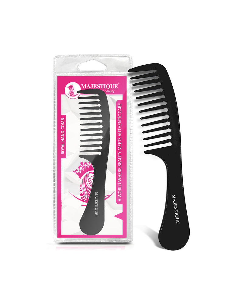 Majestique Hair Detangling comb - Wide Teeth Perfect for Grooming and Styling - Color May Vary-image-26