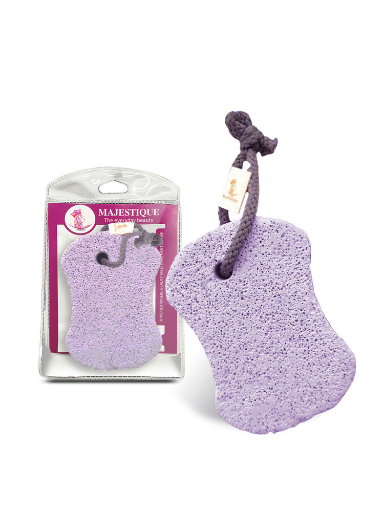 Majestique Pumice Stone, Hard Skin Callus Remover for Hands, Heels, Elbows - Color May Vary