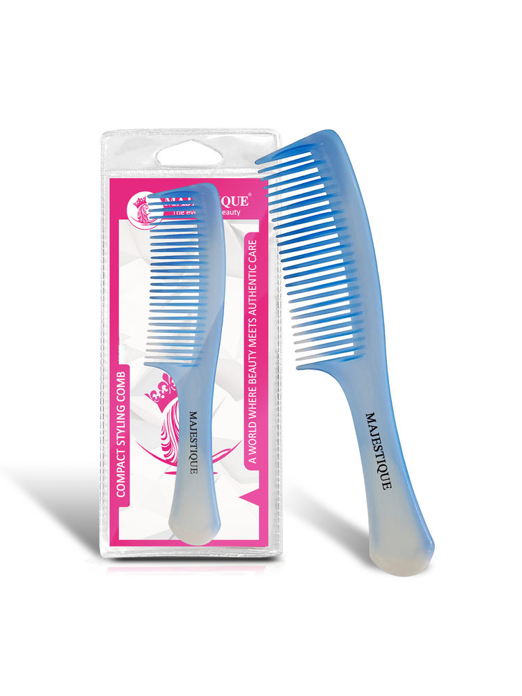Majestique Wide Comb Detangler - Easy Detangling & Styling of Wet & Dry Hair - Color May Vary-image-34