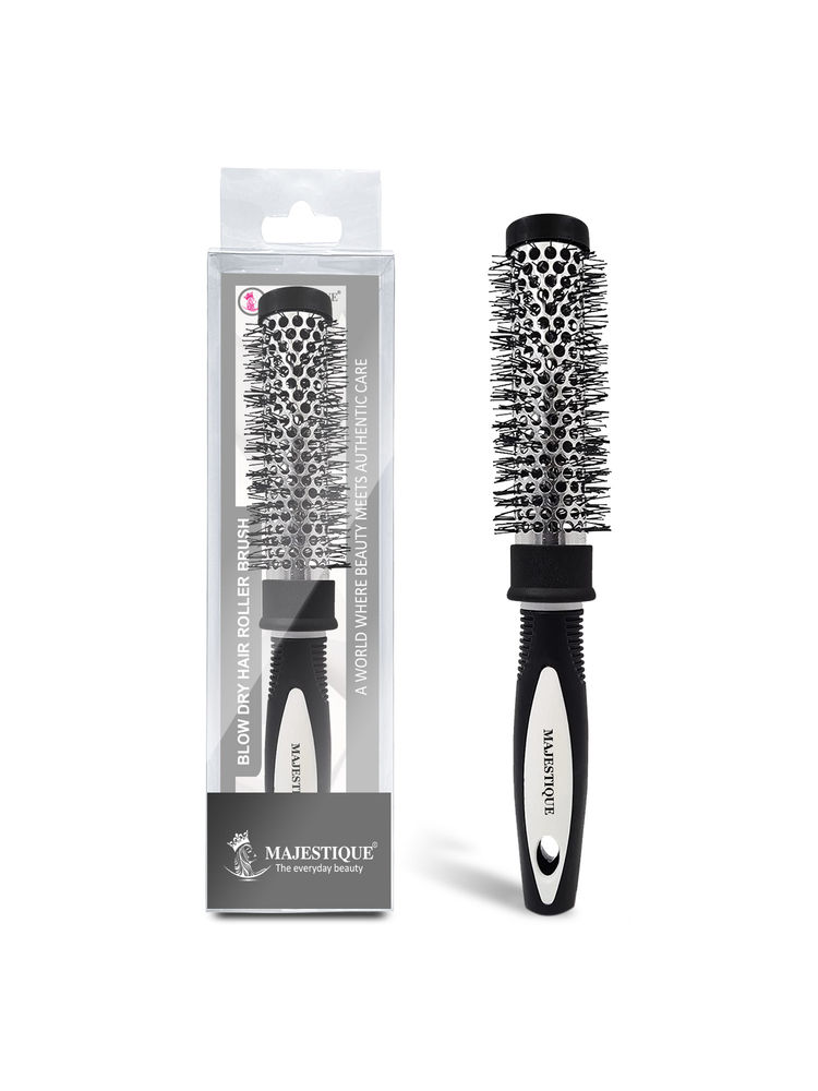 Majestique Blow Dry Hair Roller Brush Large Ceramic Ion Brush Drying Straightening Curling