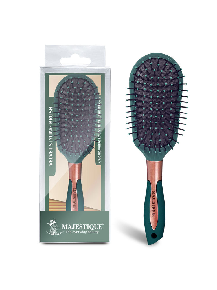 Majestique Detangler Hair Brush HR149 Ultrasoft IntelliFlex Bristles for All Hair Types-picture-18