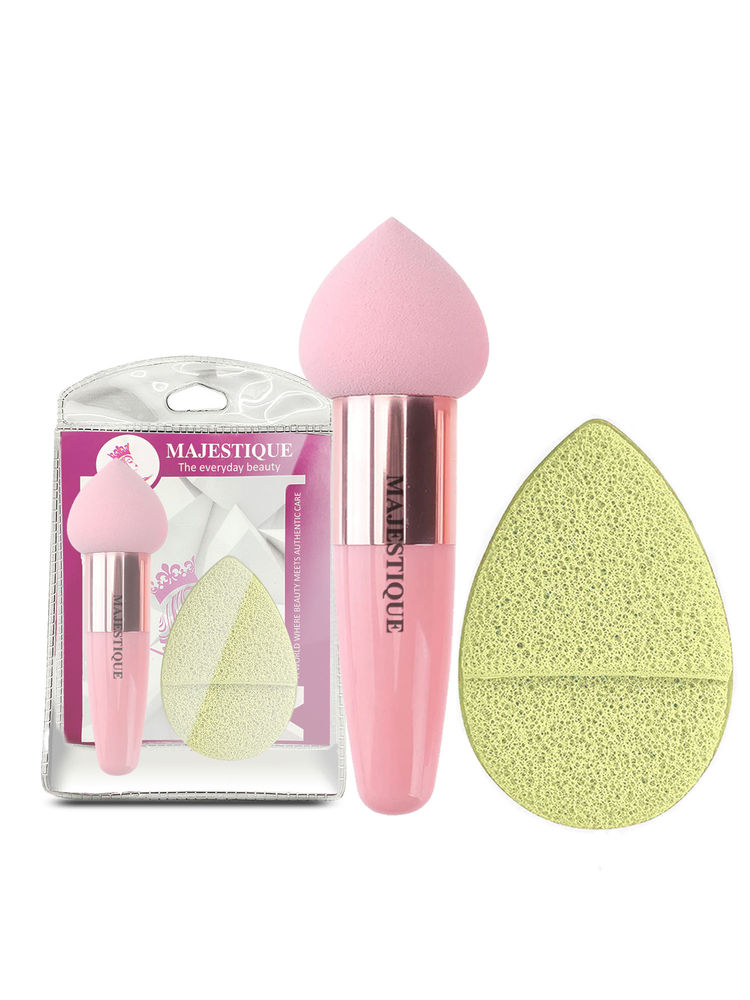 Majestique Facial Cleaning Sponge With Pointed Makeup Sponge - Color May Vary-image-8