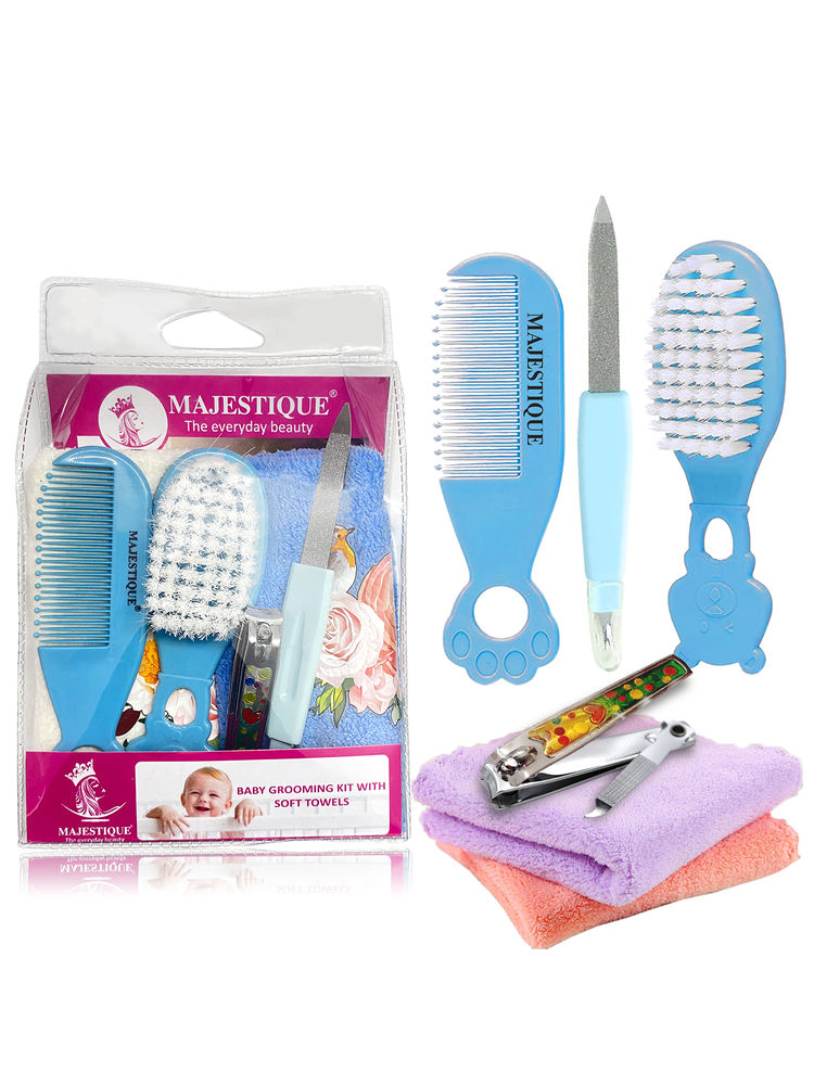 Majestique Baby Grooming Kit With Soft Towels For Newborns & Toddlers