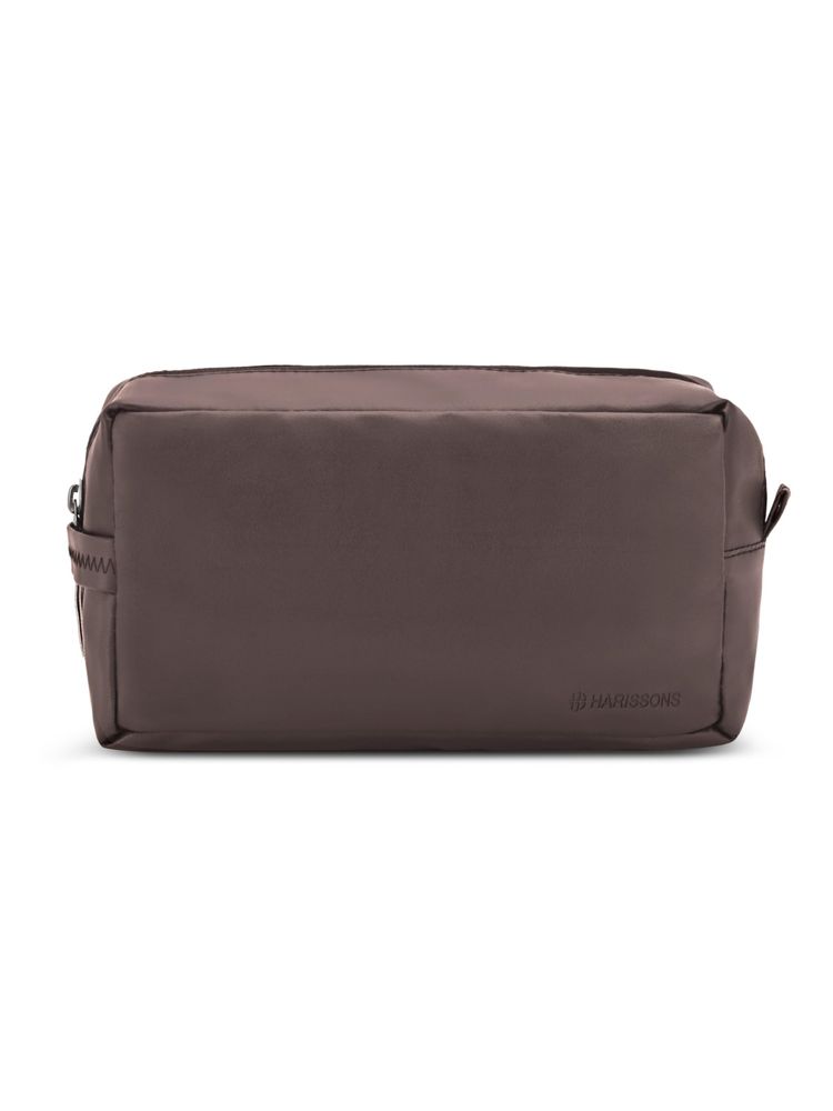 Harissons Unisex Solid Brown Solo Pouch-image-17