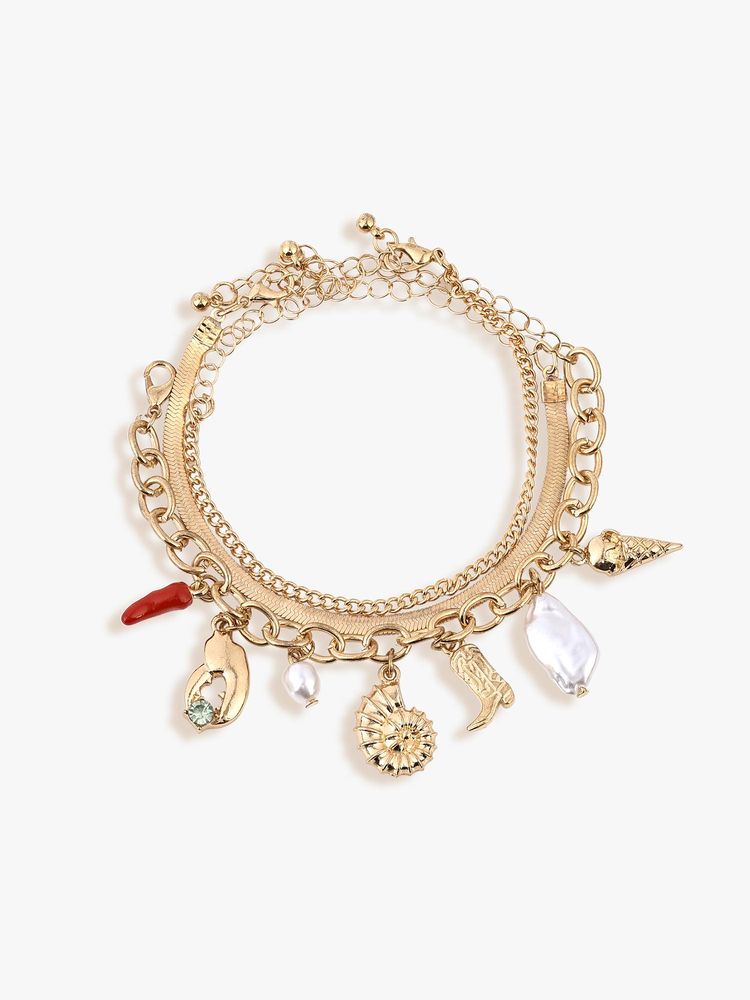 Kazo Multi-Color Voyage Charm Bracelet Set-picture-11