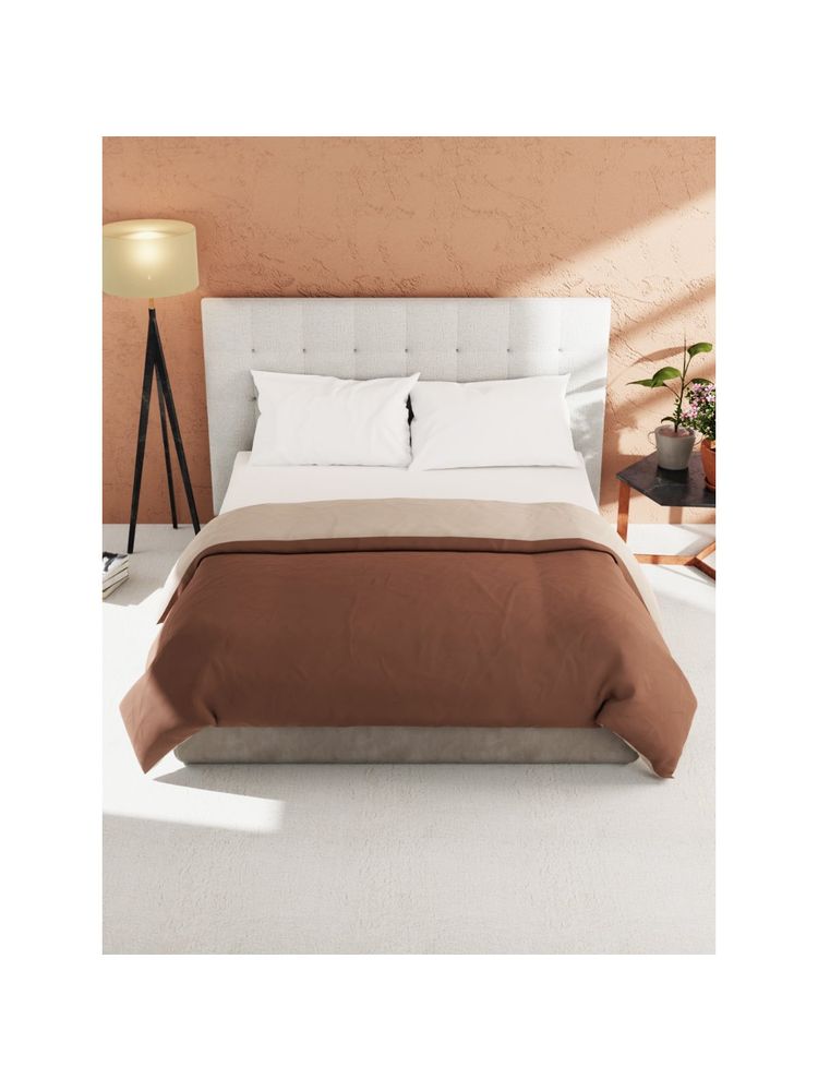 KOPA Reversible Double Bed Comforter (Cottslove) Brown (Queen)-image-27