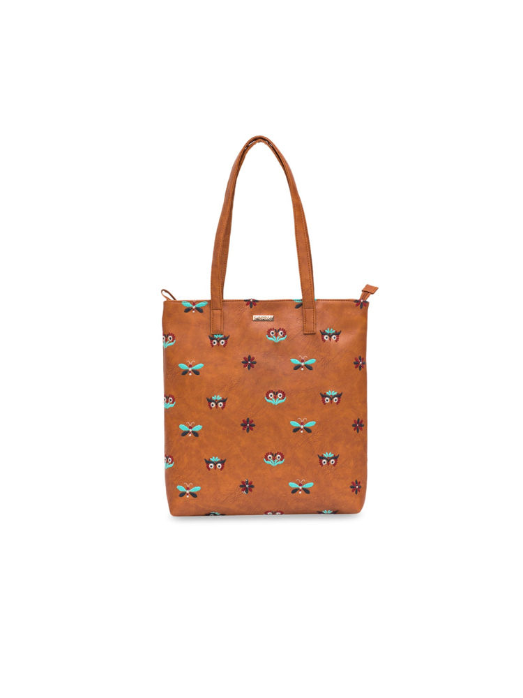 Chumbak Owl Eyes Embroidered Tote Bag-picture-39