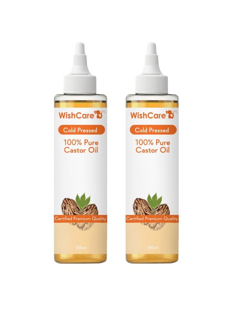 Wishcare Pure Cold Pressed Castor Oil - Pack Of 2