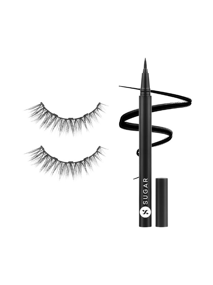 SUGAR Maximeyes Drama Magnetic Eyelashes & Eyeliner - 01 Genuine