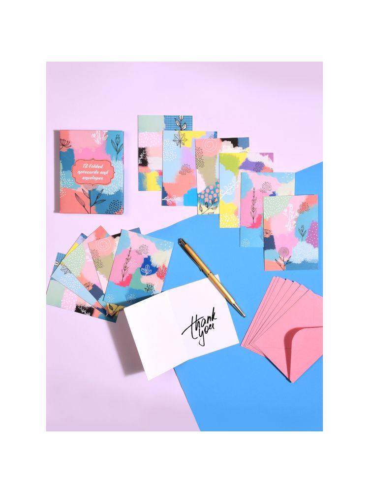 Doodle Collection Floral Fuse Note Cards