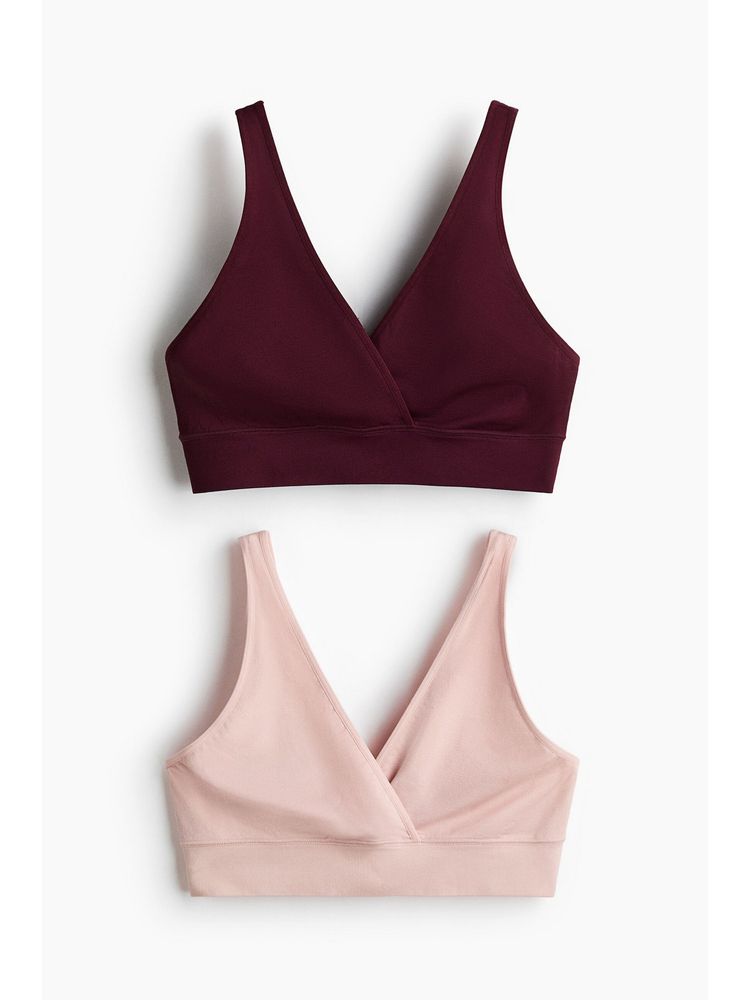 H&M Women Red Mama 2-Pack Seamless Nursing Bras-picture-24
