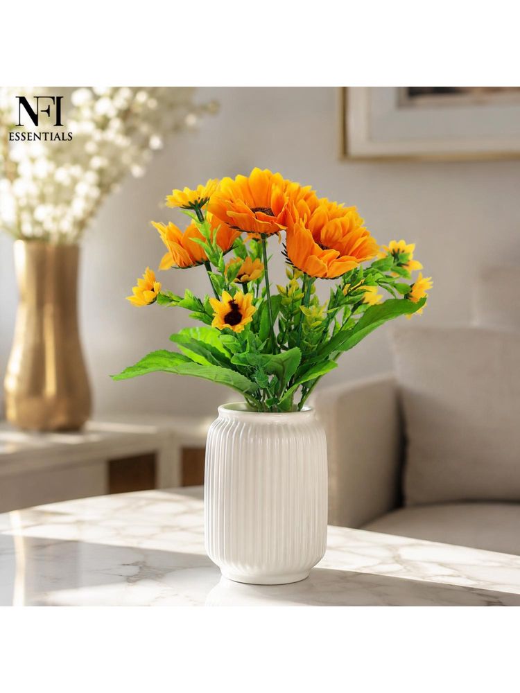NFI Essentials Artificial Sunflower Bunch For Vase & Pot Arrangement-picture-35