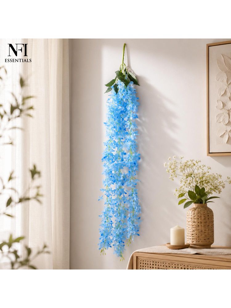 NFI Essentials Artificial White Hanging Wisteria Vine For Home Decoration-picture-37