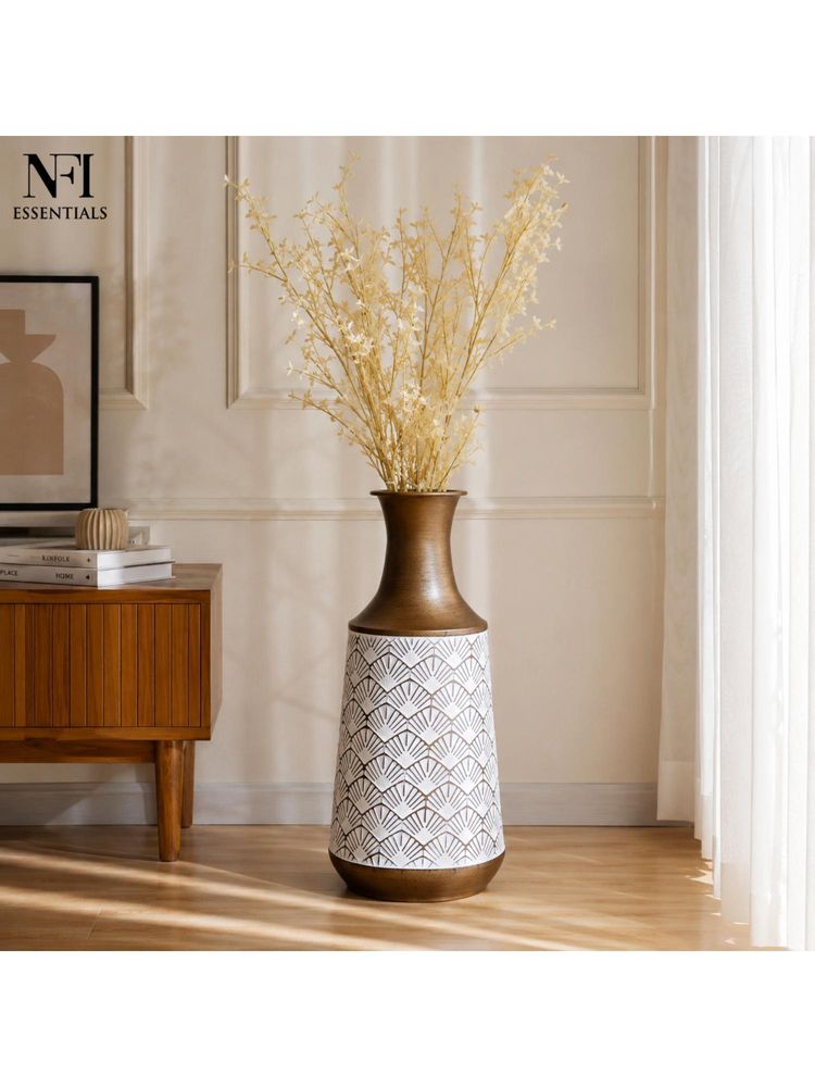 NFI Essentials Metal Flower Vase For Living Room & Office Home Decor-image-8