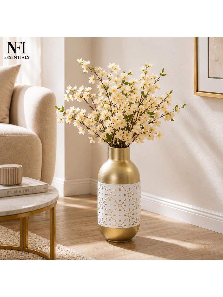 NFI Essentials Metal Flower Vase For Living Room & Office Home Decor-image-10