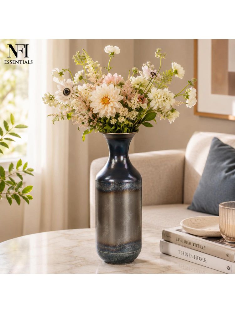 NFI Essentials Metal Flower Vase For Living Room & Office Home Decor-picture-42