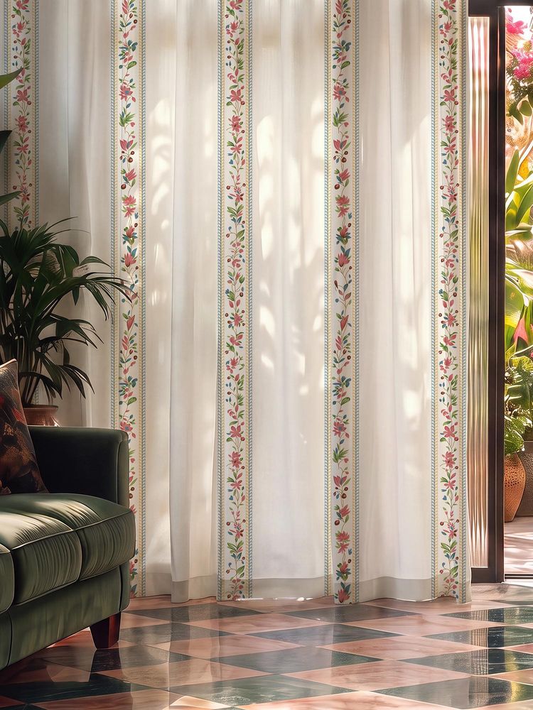 Urban Space 100% Cotton Curtain, Pack Of 2, 5 Ft - Bela-picture-3