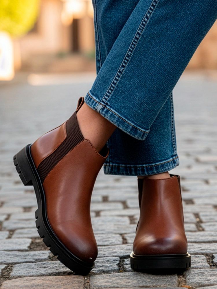 Carlton London Women Brown Chelsea Ankle Boots-picture-26