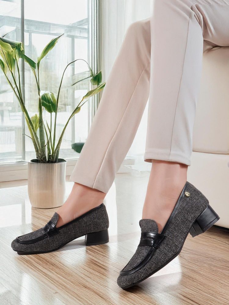 ELLE Women Black Block Heels Loafers-picture-33