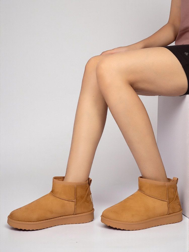 Truffle Collection Women Brown Solid Ankle Boots-picture-28