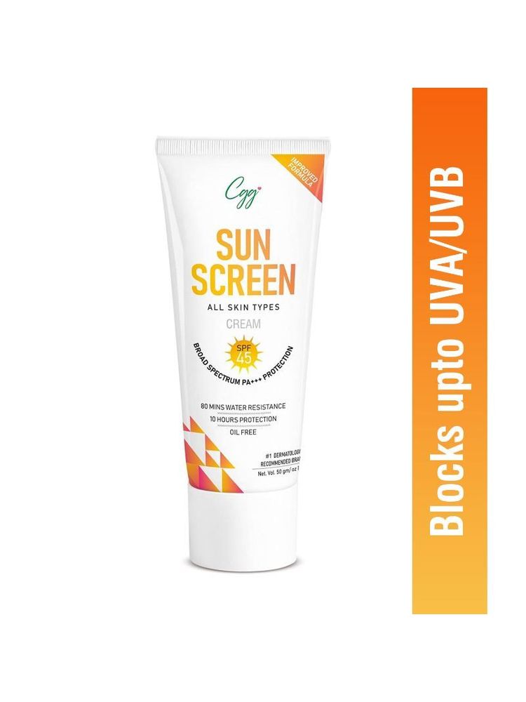 CGG Cosmetics Sunscreen Cream Spf 45, Pa+++ Broad Spectrum, Uva/uvb Block For Men & Women-image-45