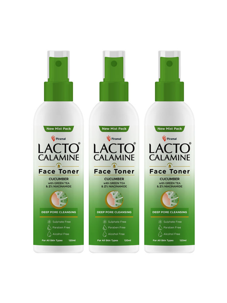 Lacto Calamine Cucumber Face Toner with Green Tea, Niacinamide for Cool & Hydrated Skin - Pack of 3-picture-39