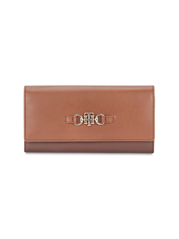 tommy hilfiger accessories Tommy Hilfiger Beatrice Women PU Flap Wallet with Sling - Brown (Set of 2) (M)-picture-20