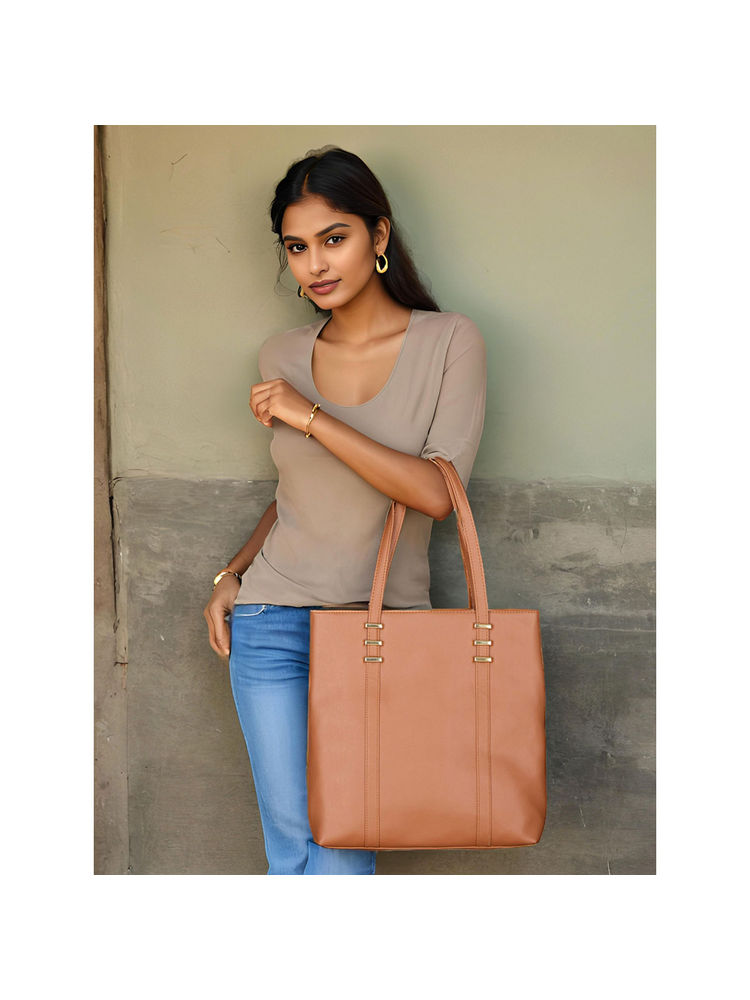 Toteteca Tan Stylish Shoulder Bag-image-39