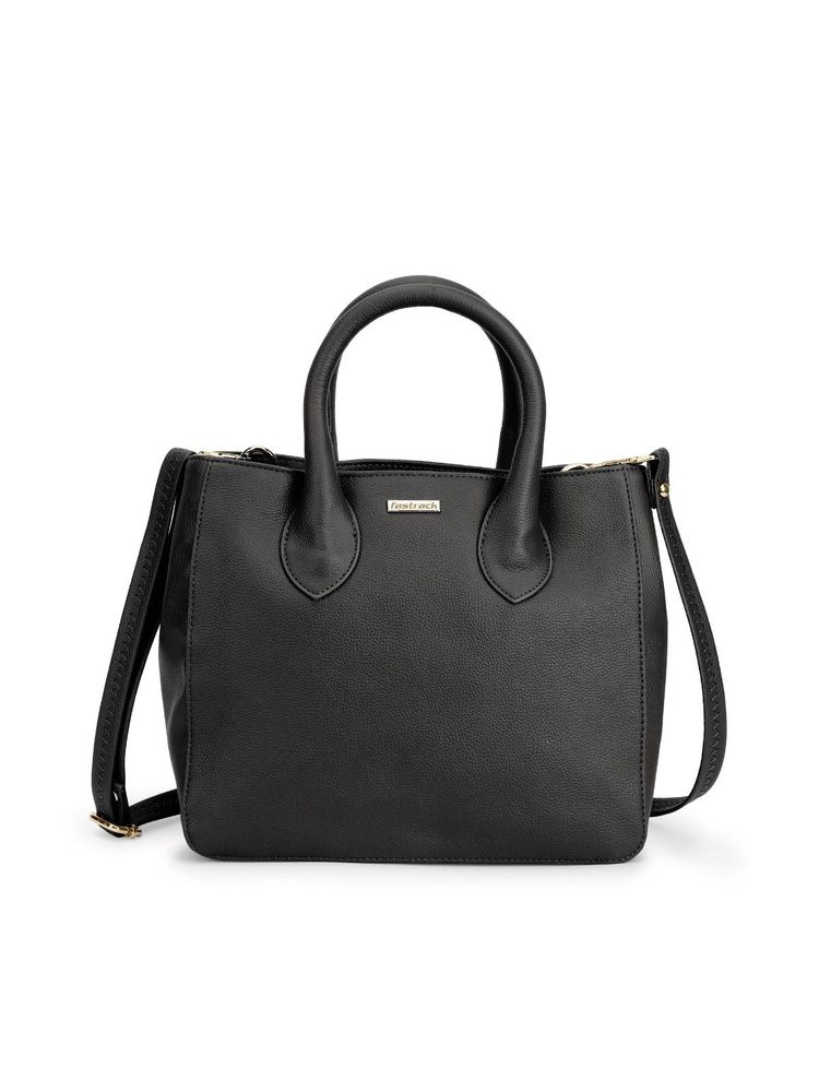 fastrack accessories Fastrack Women Black Satchel Bag-picture-14