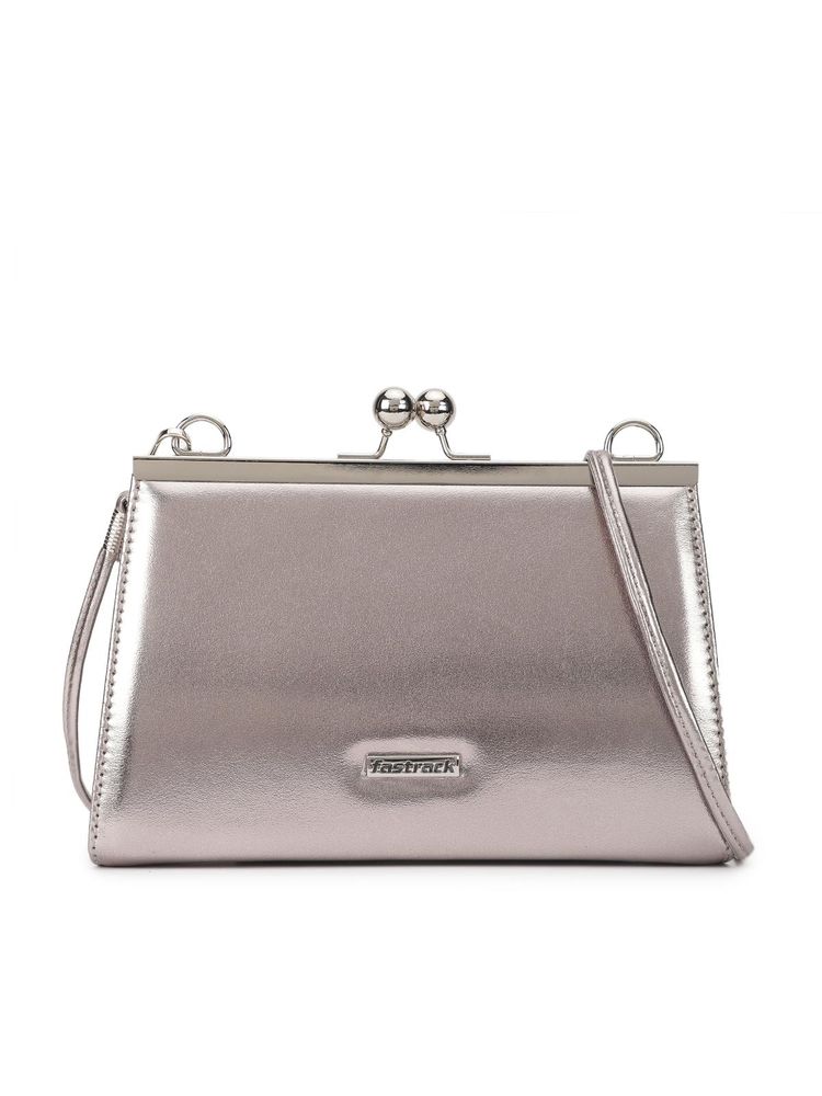 fastrack accessories Fastrack Silver Metallic Clutch-picture-10