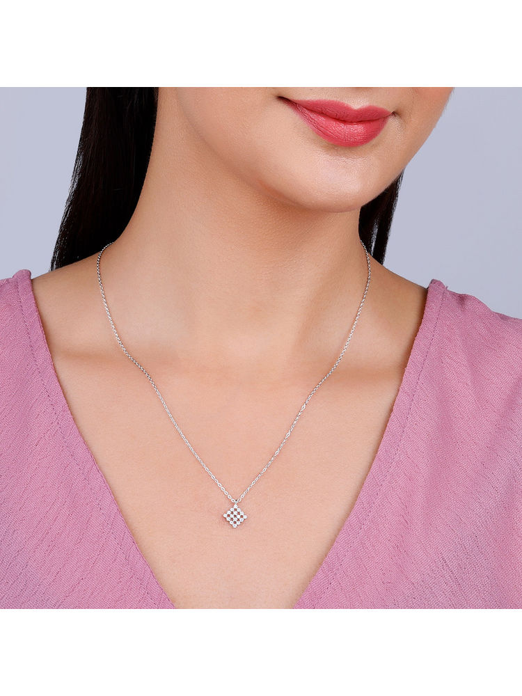 GIVA 925 Silver Victorious Pendant with Link Chain-image-4