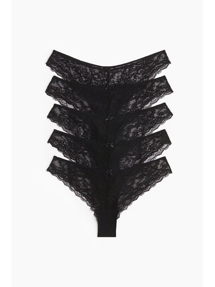 H&M 5-Pack Lace Brazilian Briefs-image-43