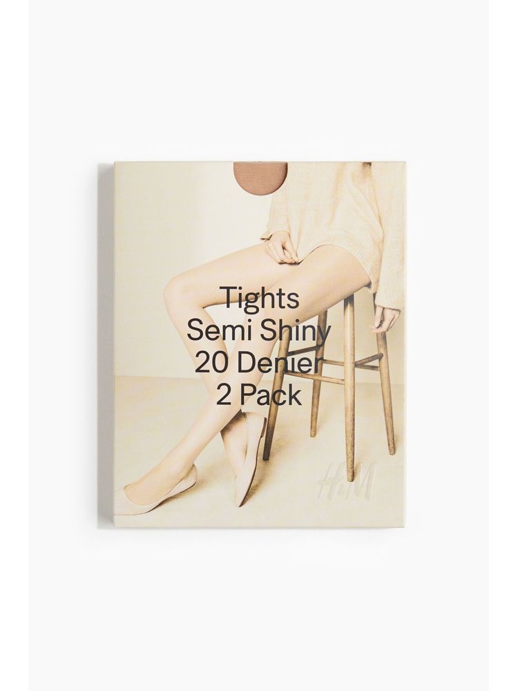 H&M 2-Pack 20 Denier Tights Brown-picture-10
