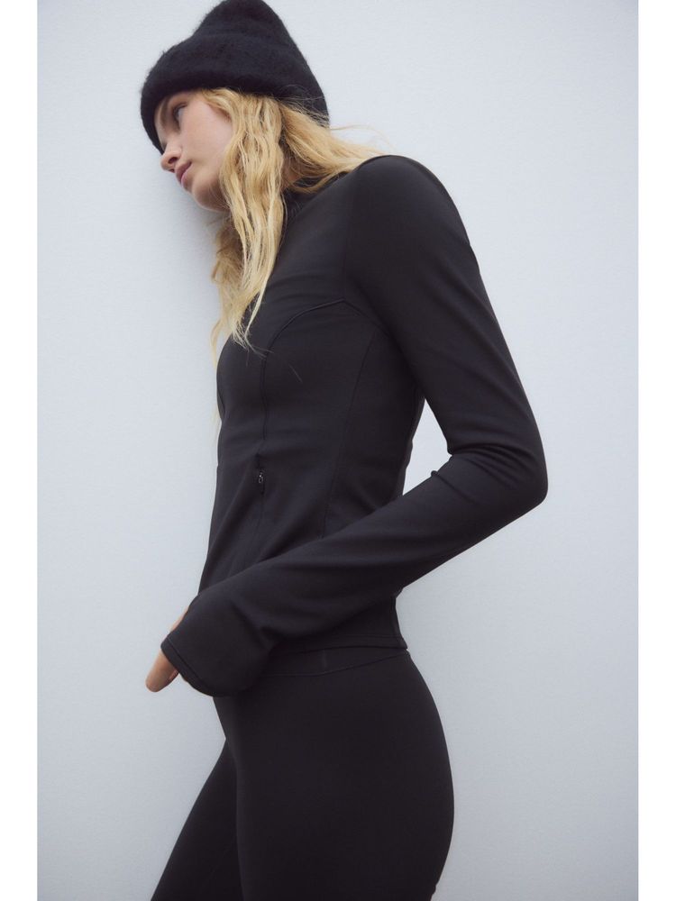 h&m move H&M Sports Fleece Jacket With Softmove-picture-34