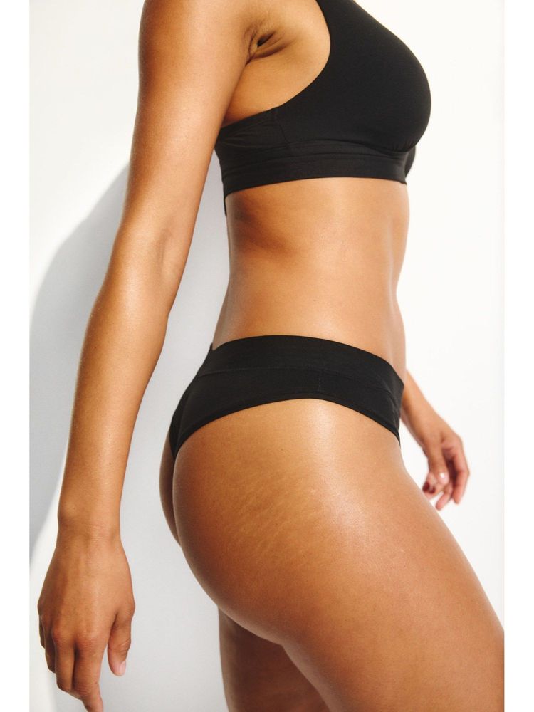 H&M Women Black 2-Pack Microfibre Brazilian Briefs-picture-10