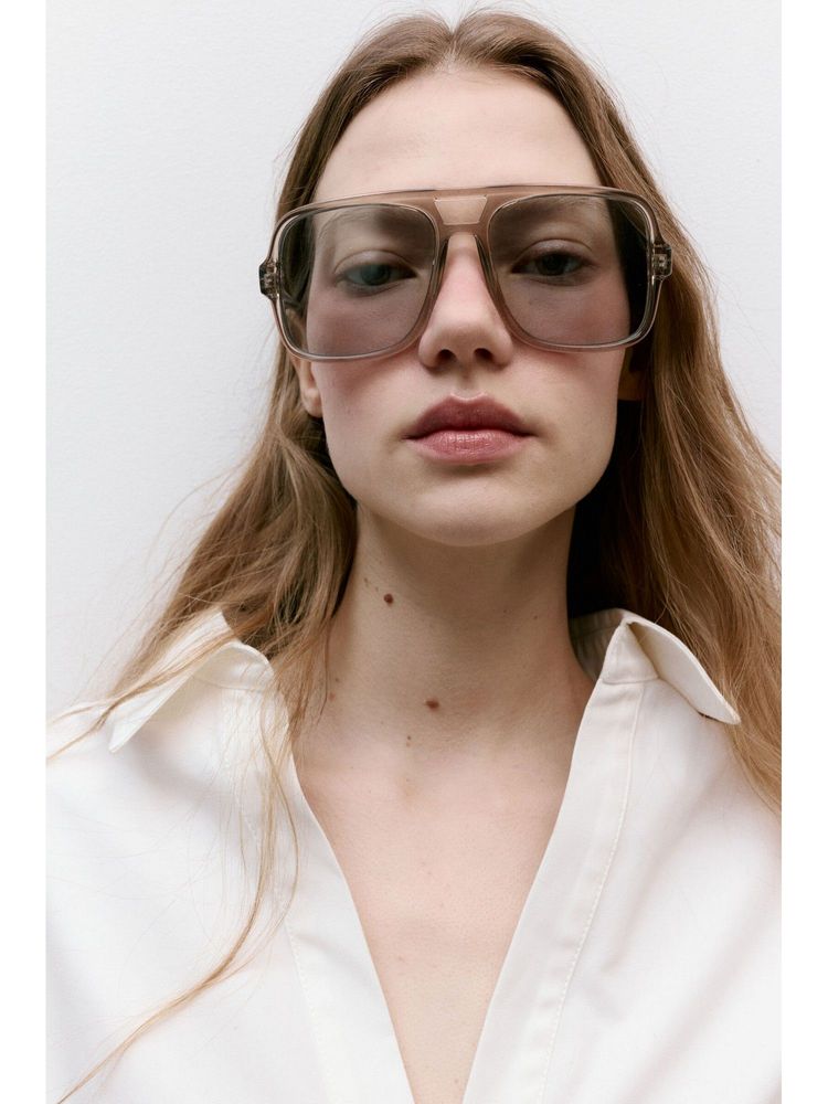 H&M Women Grey Aviator-Style Sunglasses-picture-3
