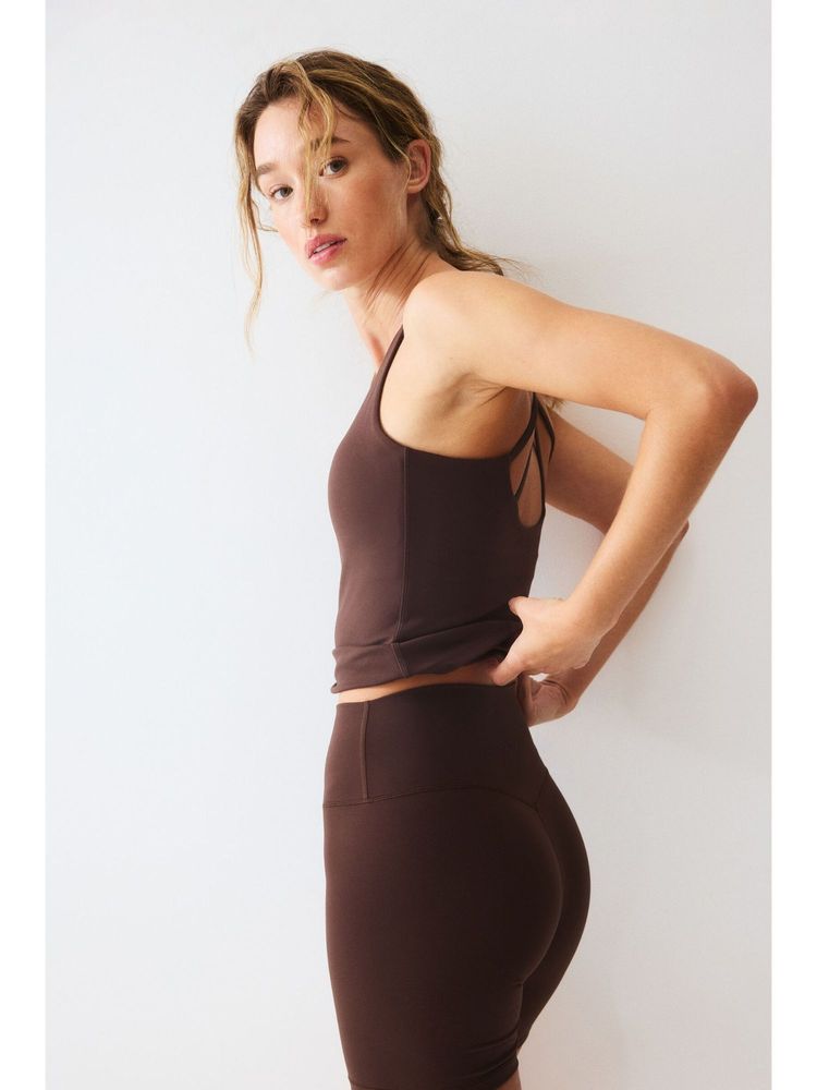 h&m move H&M Women Brown Sports Cycling Shorts With Softmove-picture-16