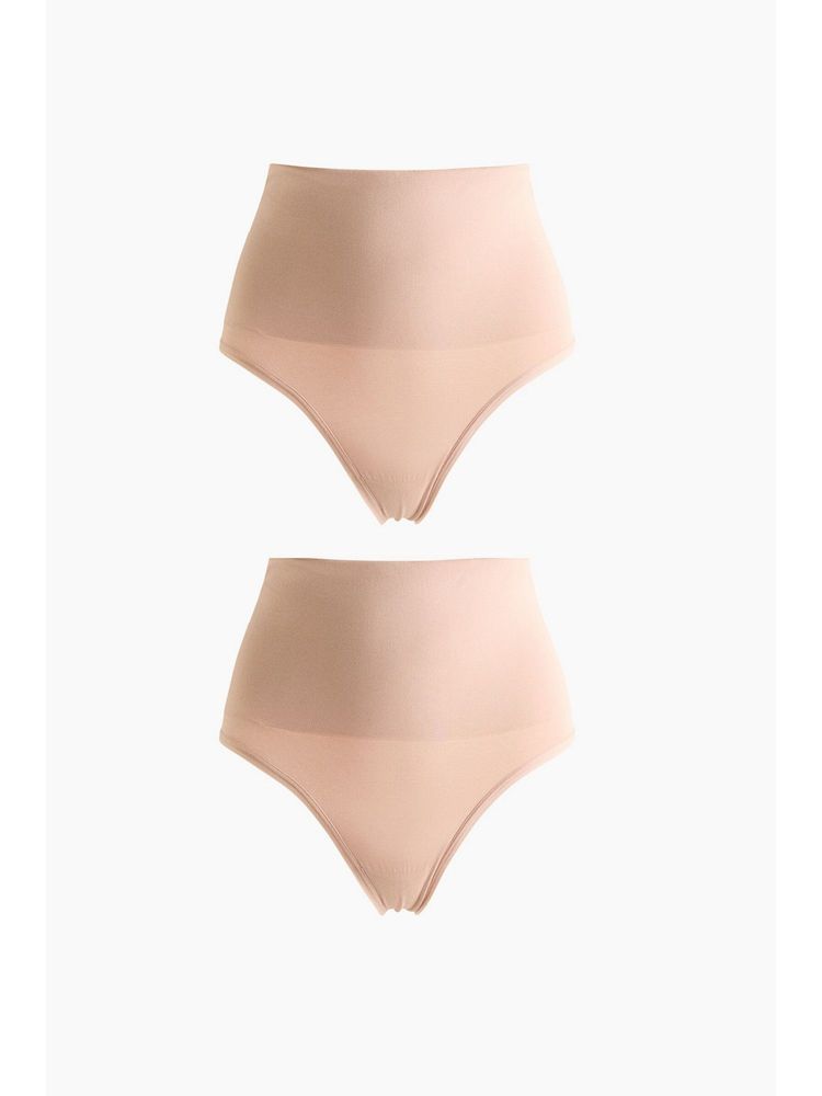 H&M Women Beige 2-Pack Medium Shape Thong Briefs-picture-10