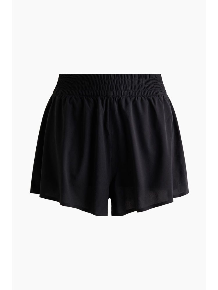 h&m move H&M Women Black Double-layered sports shorts-picture-22